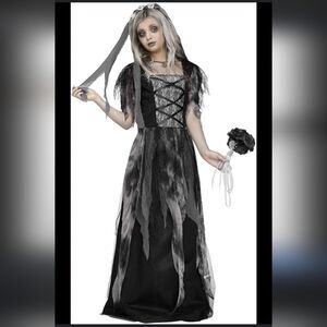 Fun World Cemetery Bride Child Costume sz XL youth
